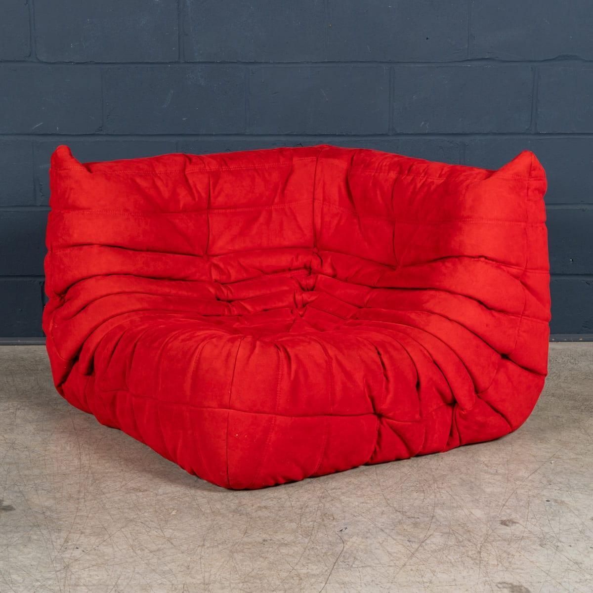 photo furniture 21stc Red "Togo" Sofa Suite By Michel Ducaroy For Ligne Roset C.2000