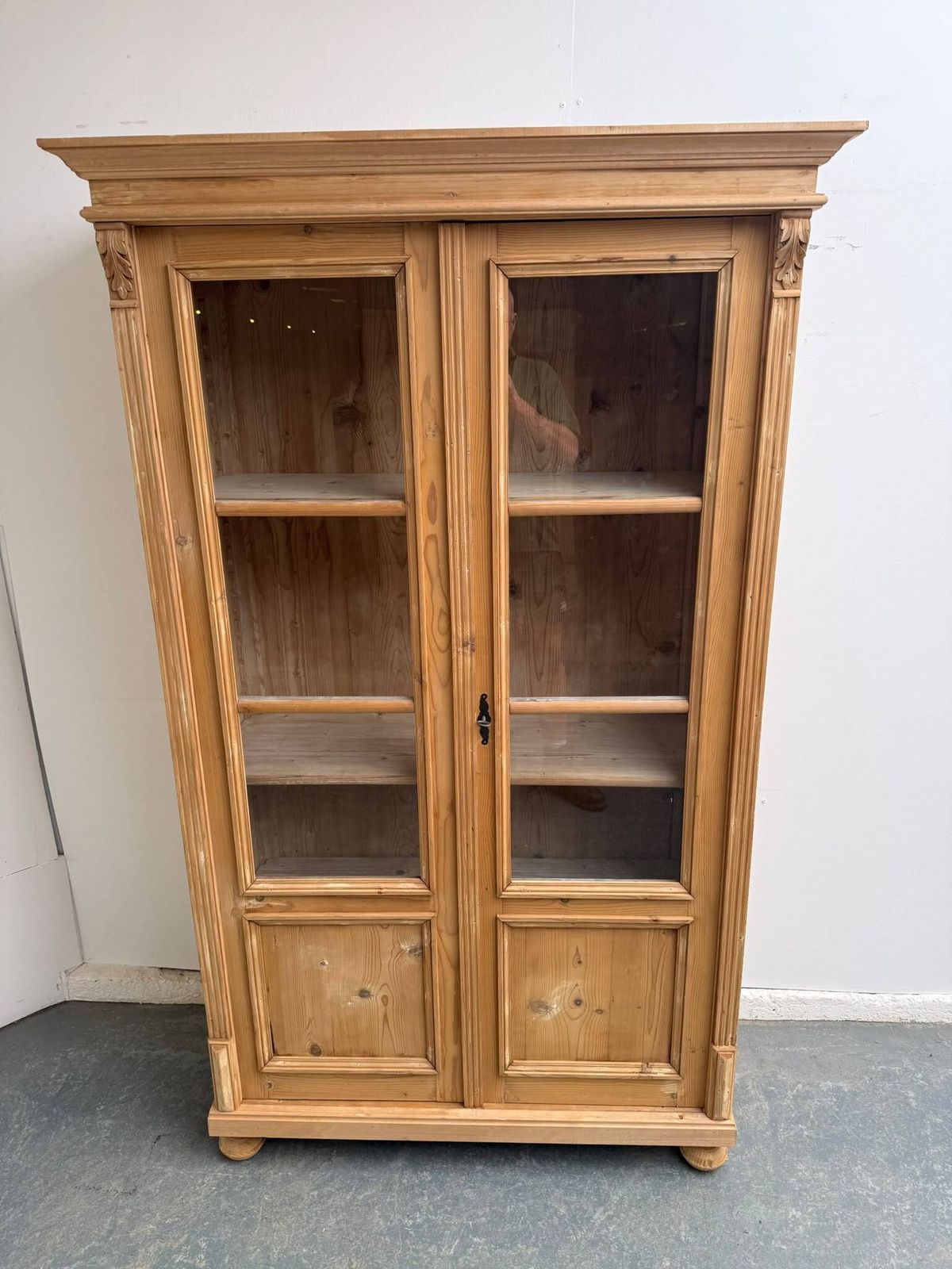 A Stunning Victorian Pine Knockdown Bookcase Wax/Paint photo buy