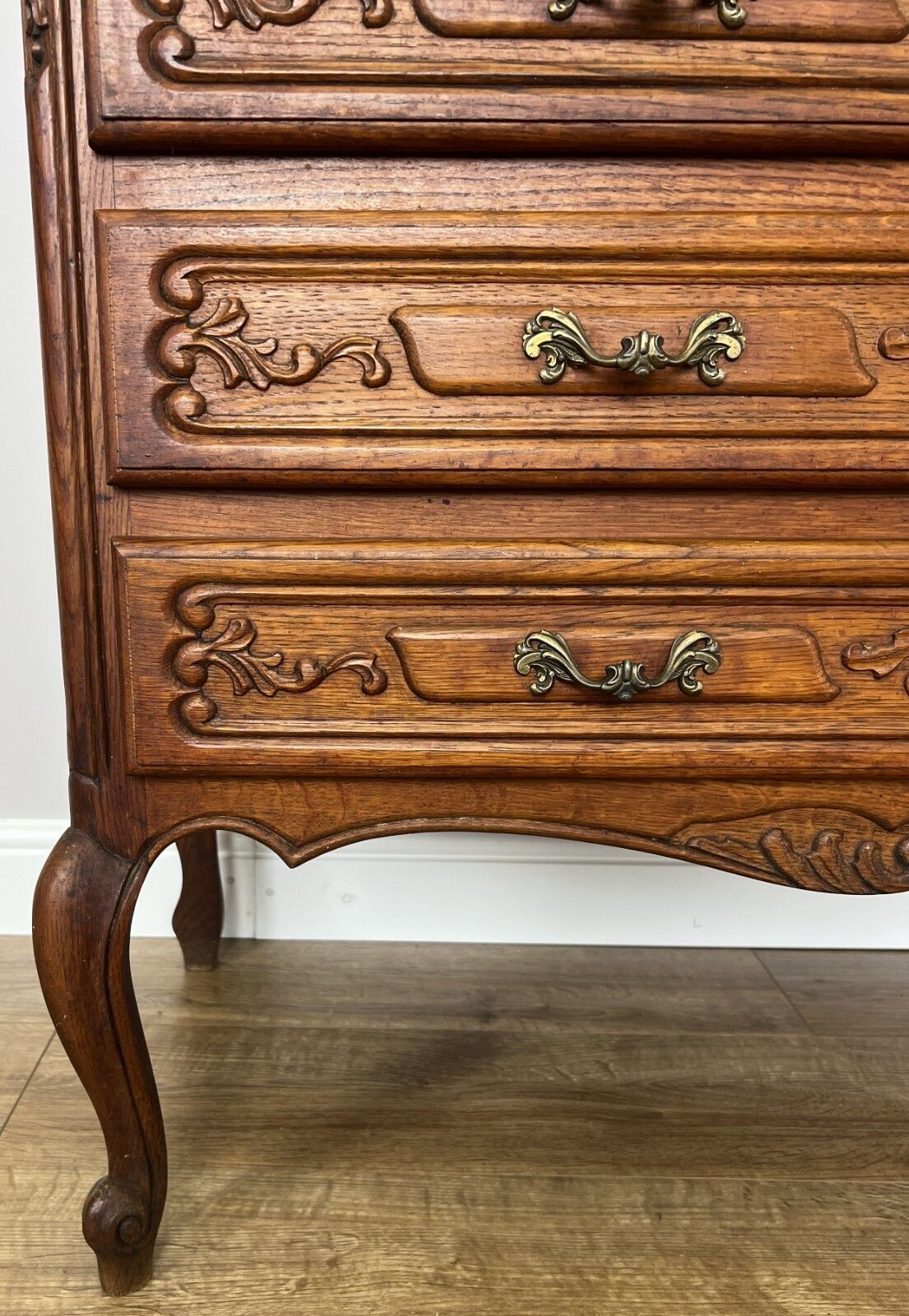 photo furniture Secretaire Writing Desk Vintage French Louis Oak Rare Bureaux Cabinet Lot 6154