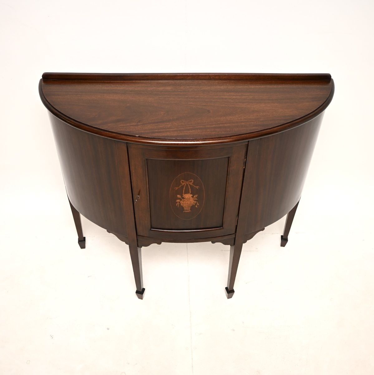 Antique Edwardian Inlaid Mahogany Cabinet. photo for sale