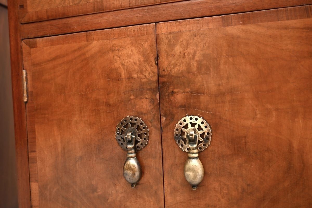 Pair Of Antique Burr Walnut Bedside Cabinets. photo buy