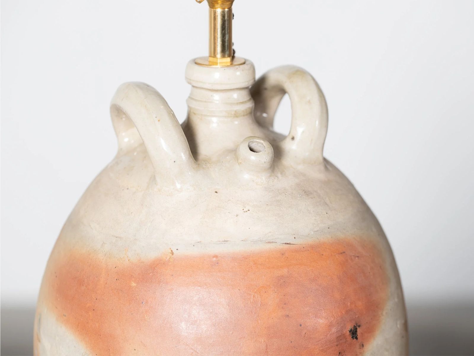 French Oil Jar Table Lamp., 1900s photo Lighting