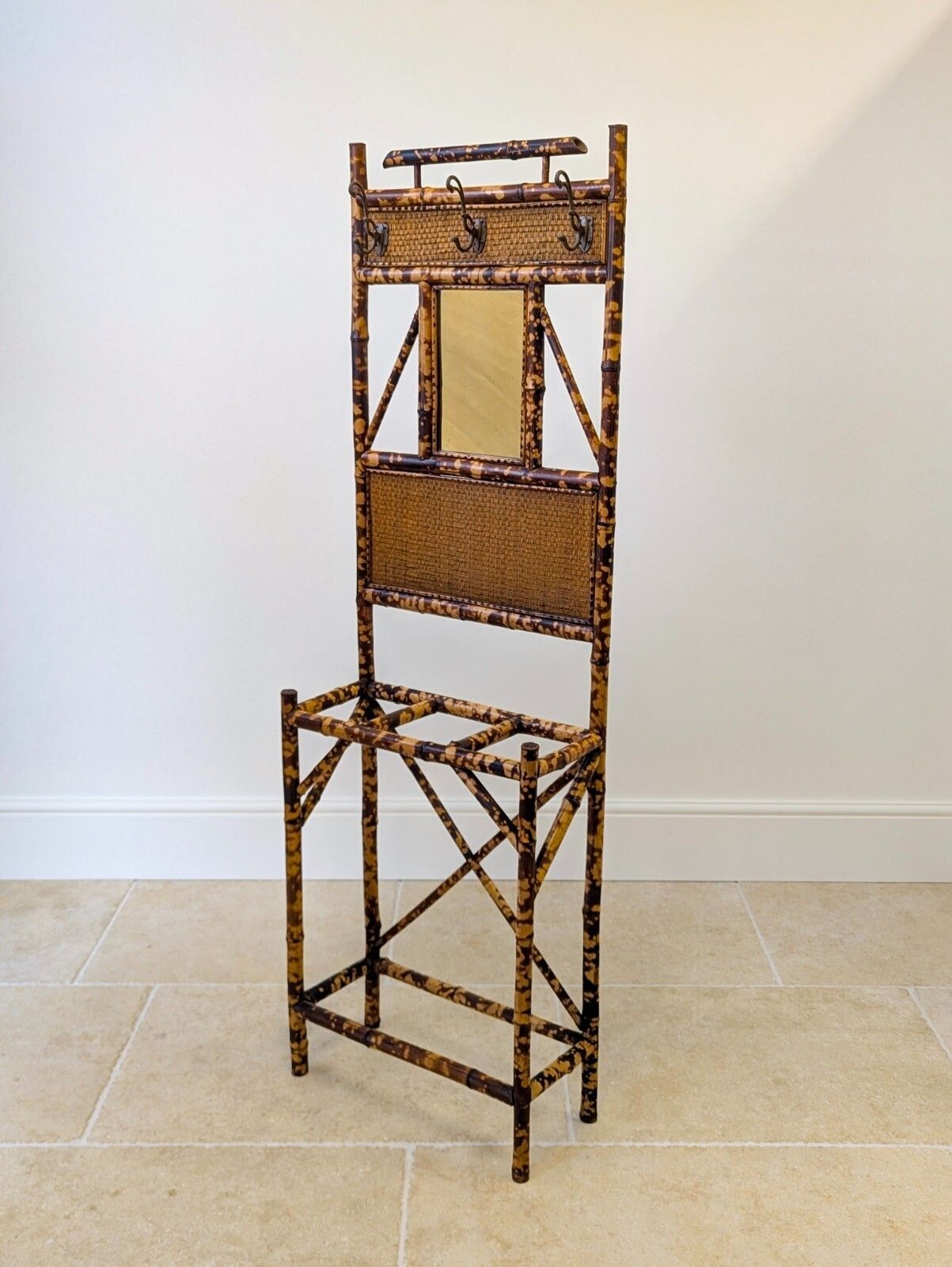 Antique Victorian Aesthetic Movement Bamboo Hall Stand C.1890 photo furniture