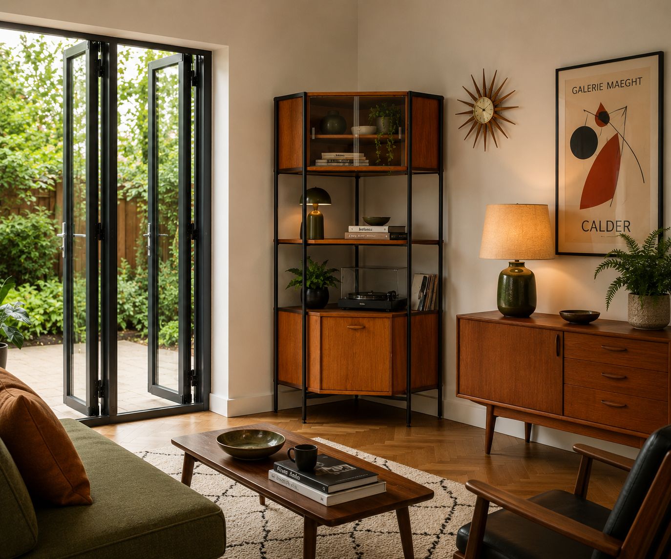 Mid Century Teak Modular Corner Unit Shelving From Avalon, 1960s #1794 photo furniture