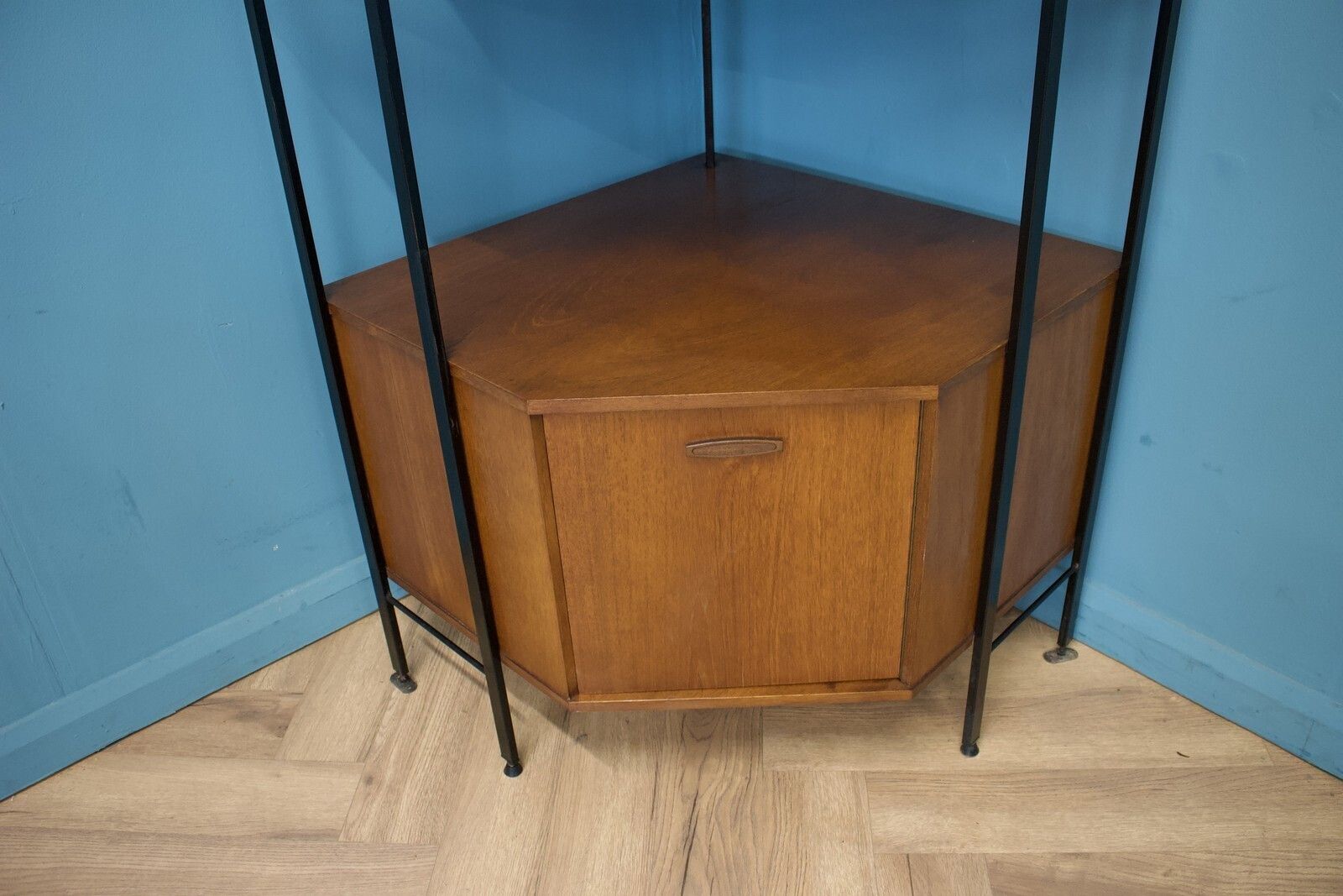 Mid Century Teak Modular Corner Unit Shelving From Avalon, 1960s #1794 photo 599.0