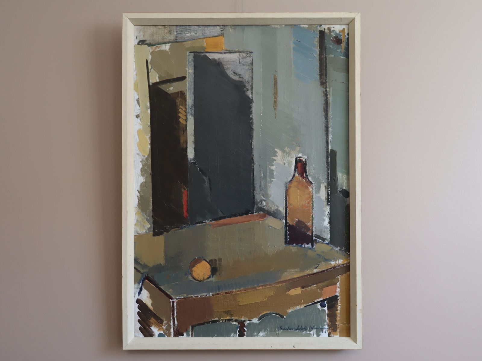 Spatial Dialogue Painting., Mid 20th Century