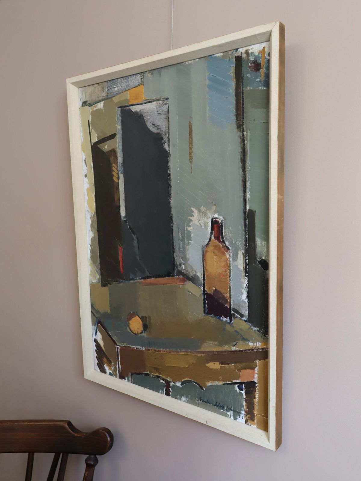 Spatial Dialogue Painting., Mid 20th Century photo for sale