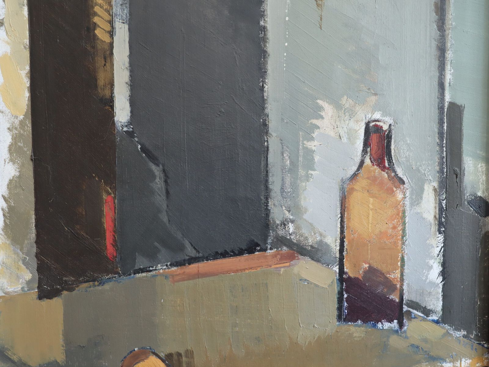 Art Spatial Dialogue Painting., Mid 20th Century photo