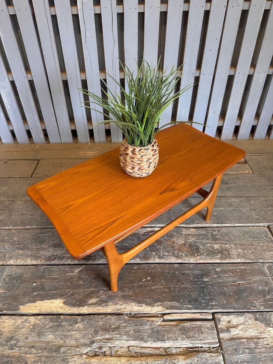 Jentique Teak Compact Coffee Table photo vintage