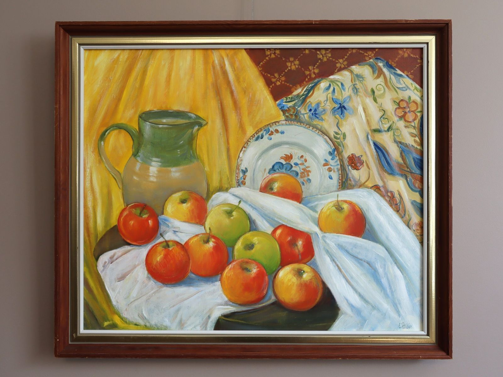 Gathered Harvest Painting., Mid 20th Century