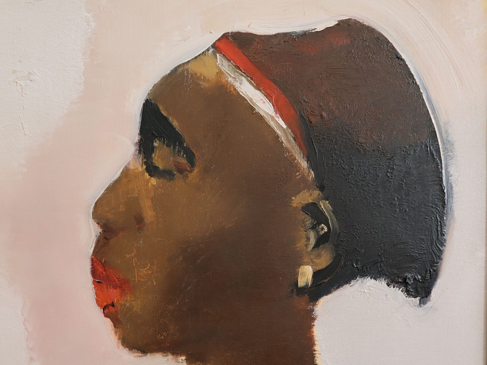 The Quiet Within, olieverf op doek. photo vintage
