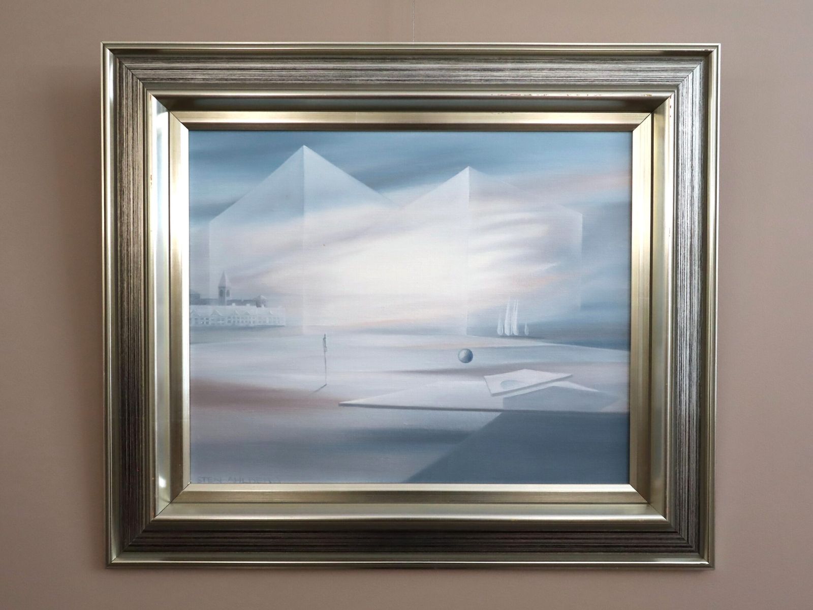 Veils Of Light Oil On Canvas., Mid 20th Century