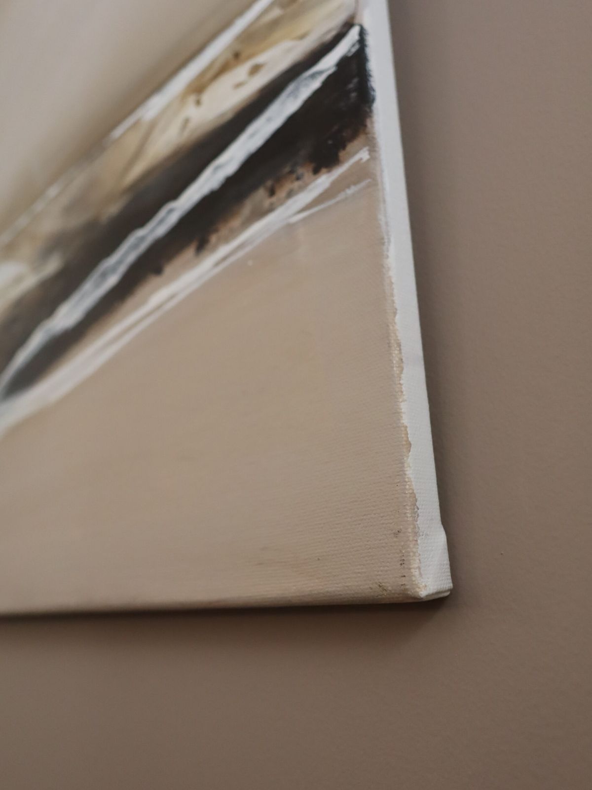 490.0 Drift Of Light Oil On Canvas., Mid 20th Century photo