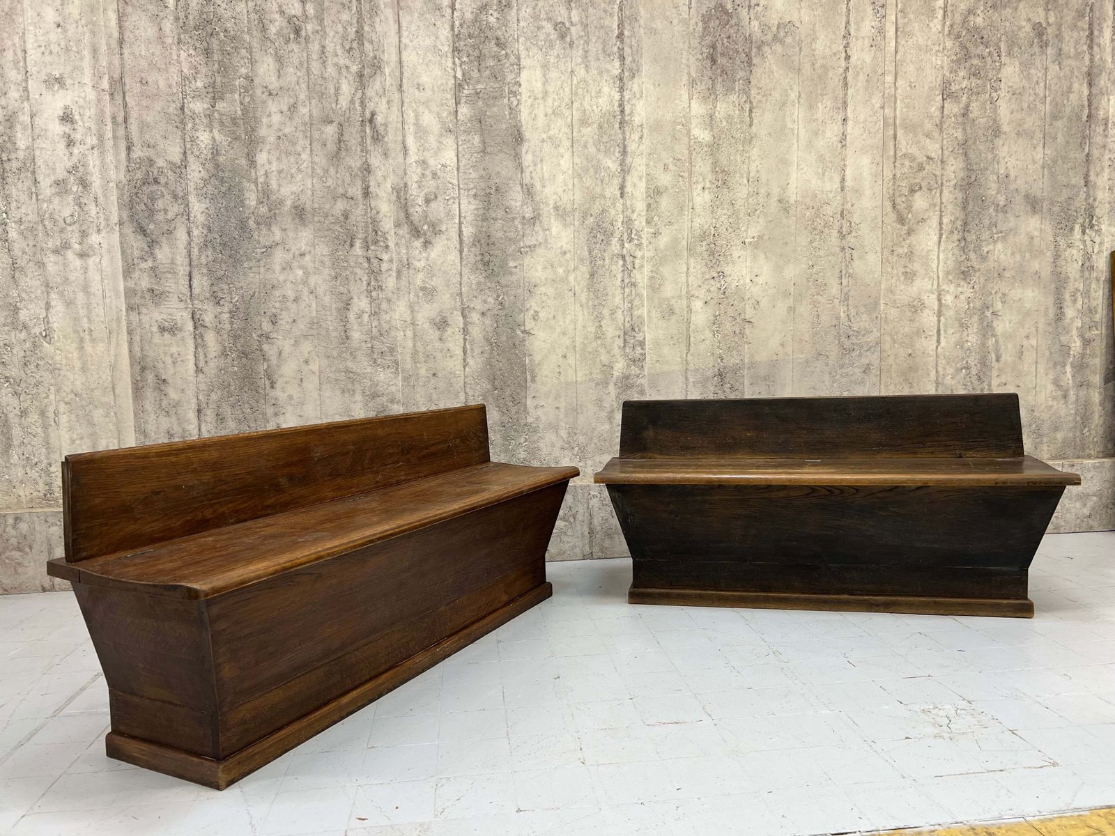 Pair Of Storage Benches Banquette. photo for sale