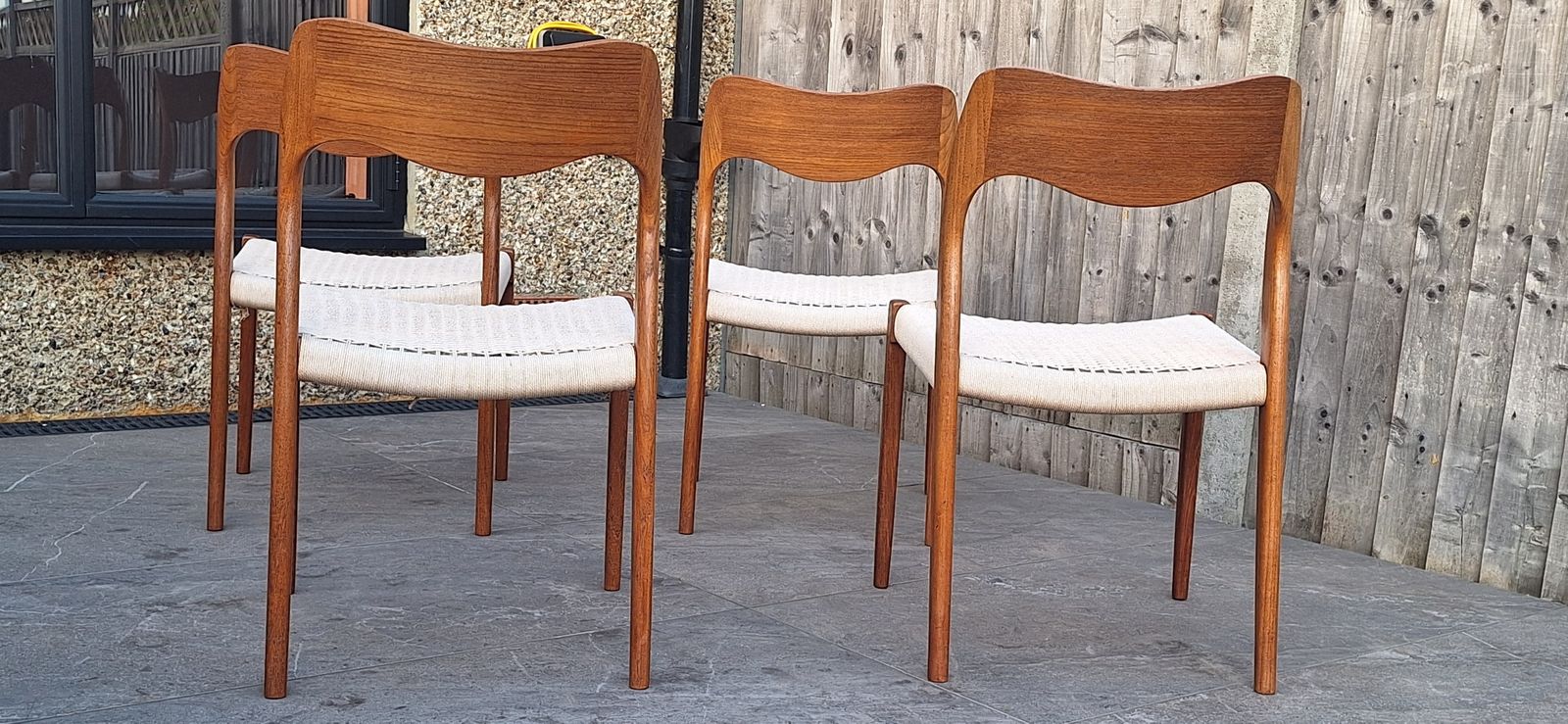 4 Danish Mid Century Niels Moller Chairs photo 1850.0