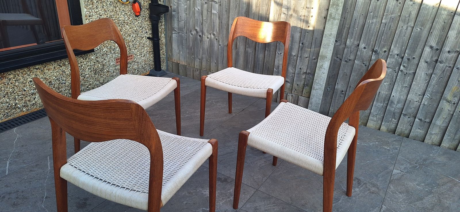 Furniture 4 Danish Mid Century Niels Moller Chairs photo