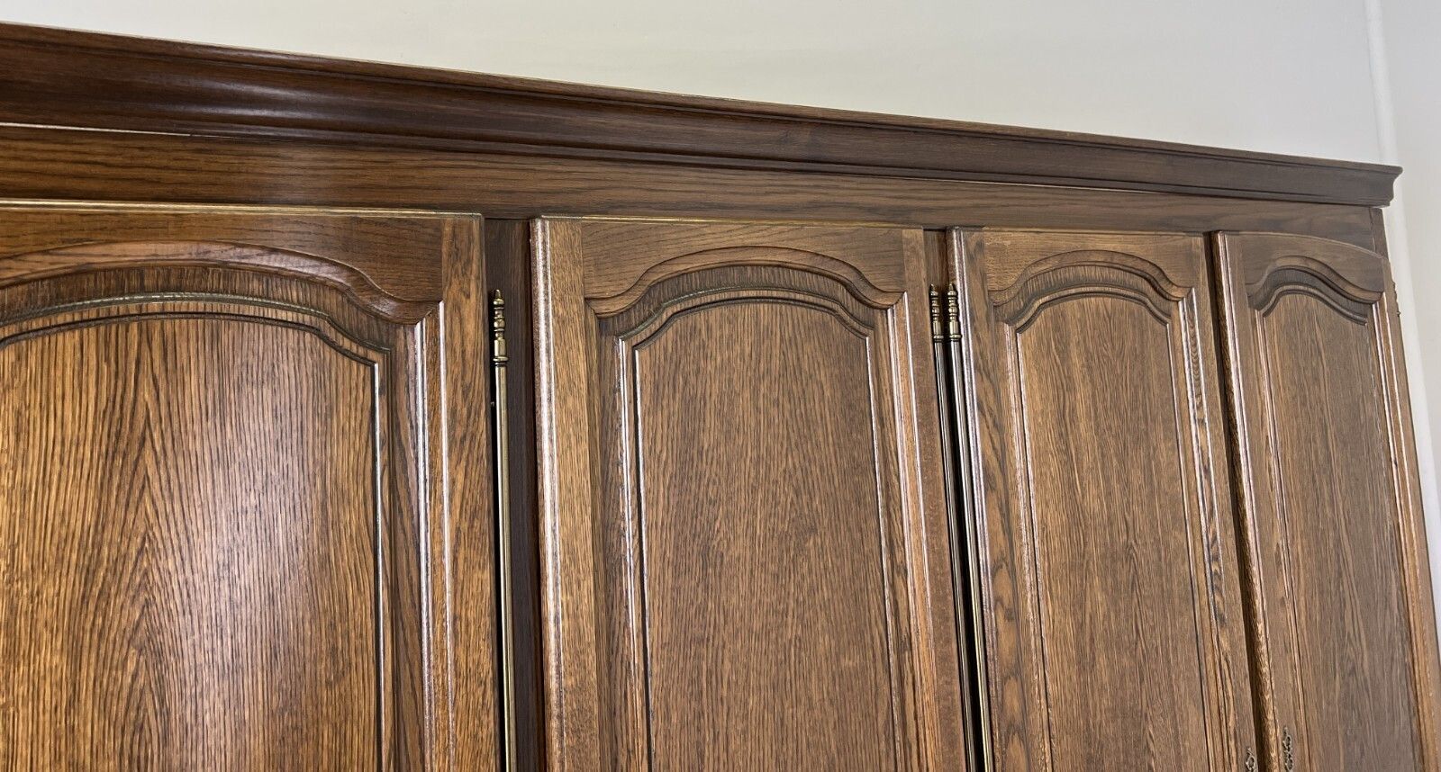 photo furniture Wardrobe Vintage French Style Five Door Carved Armoire Cabinet Lot 6130
