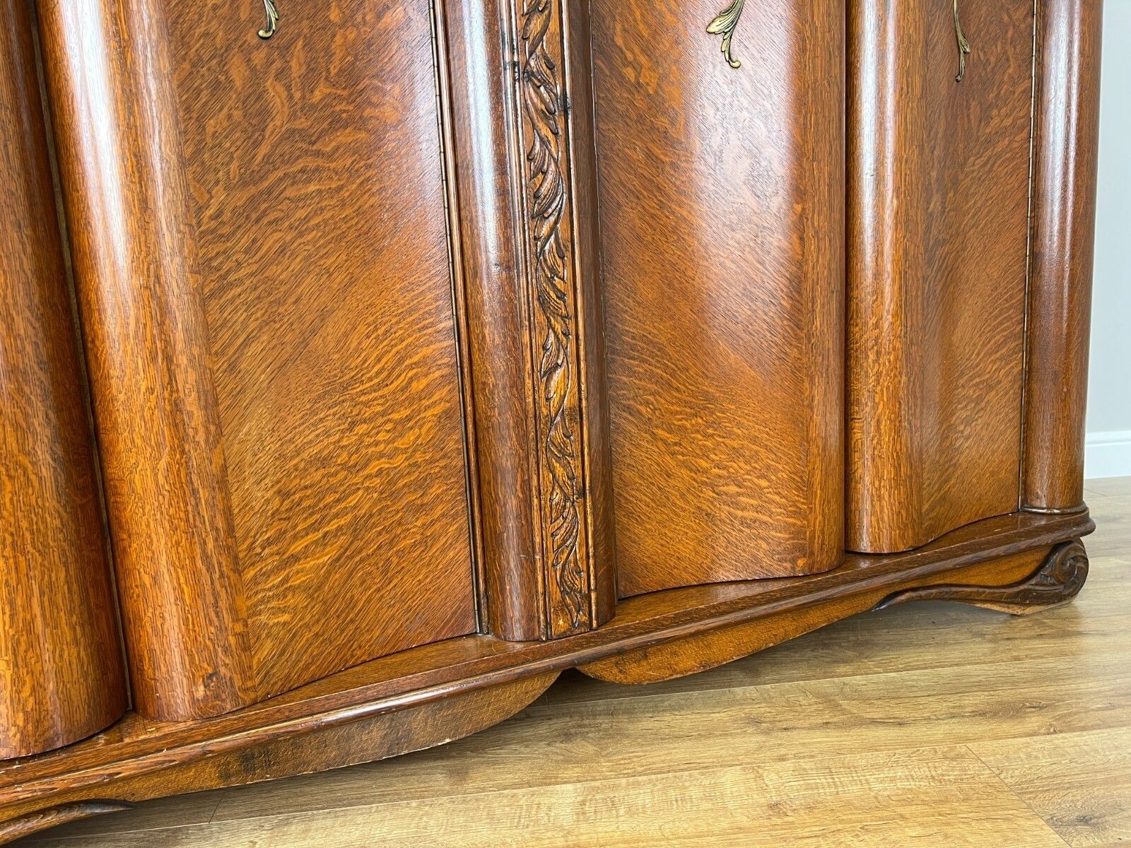 photo furniture Wardrobe Vintage French Style Four Door Carved Armoire Cabinet Lot 6146