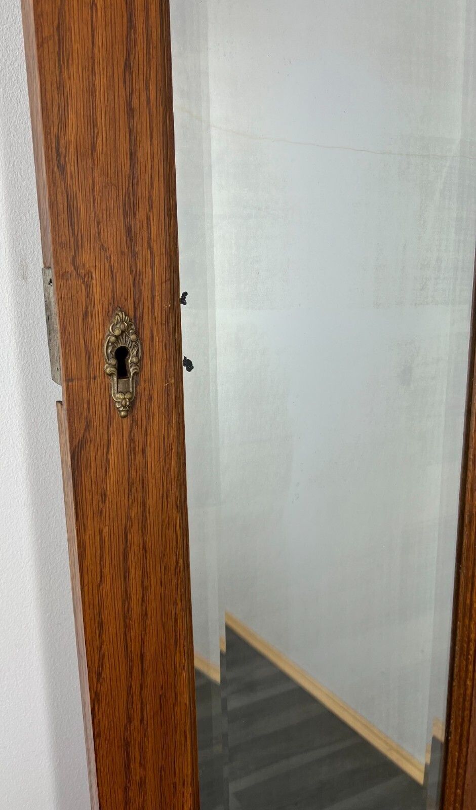 Mirror Antique French Style Oak Wall Mirror Decorative Frame Lot 3117 photo vinterior