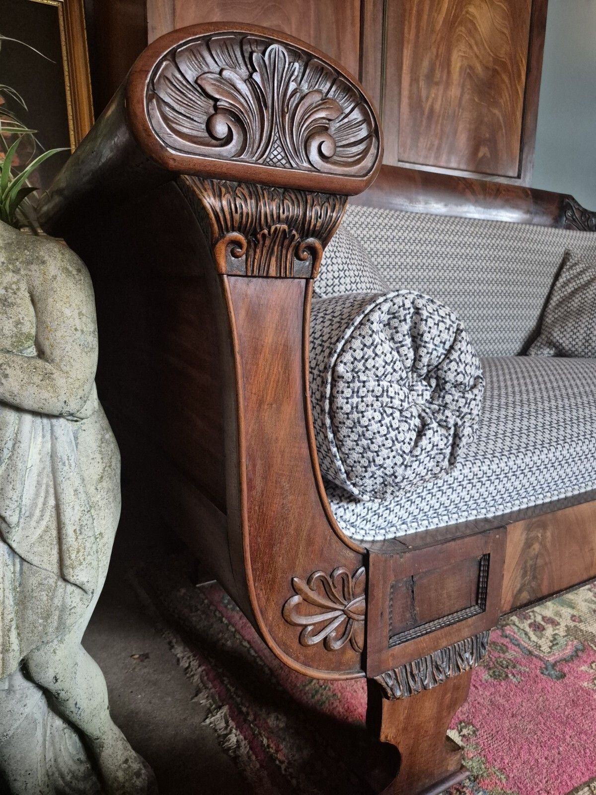 An Outrageously Curvaceous Beidermeir Burr Walnut Two Seater Sofa Circa 1830 photo for sale
