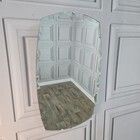 photo vinterior Art Deco Wall Mirror   Vintage Frameless Bevelled Retro Mirror Plate   Bedroom