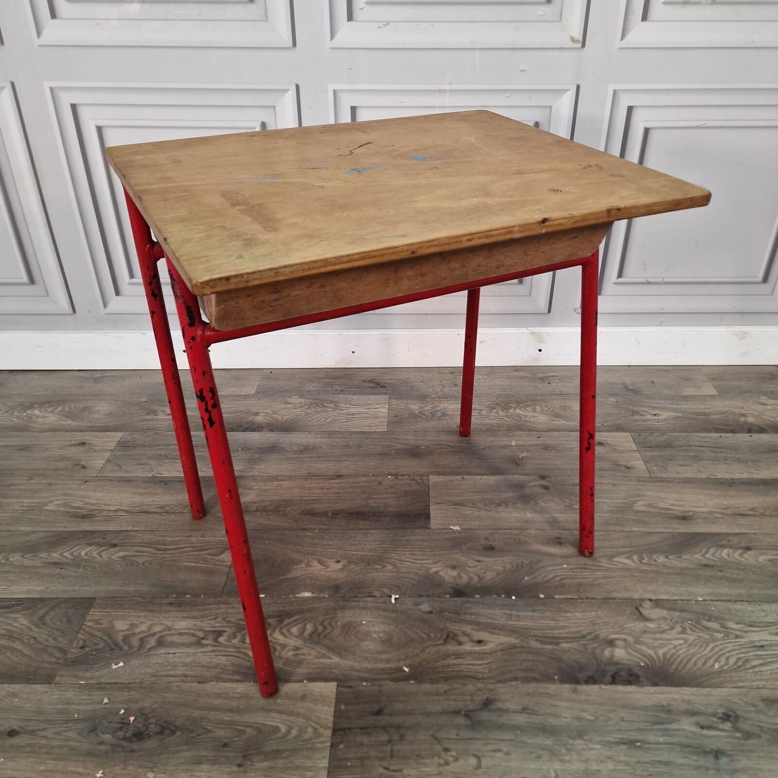 Vintage Childs School Desk   Lift Up Storage Writing Table   Wooden   Retro Mcm