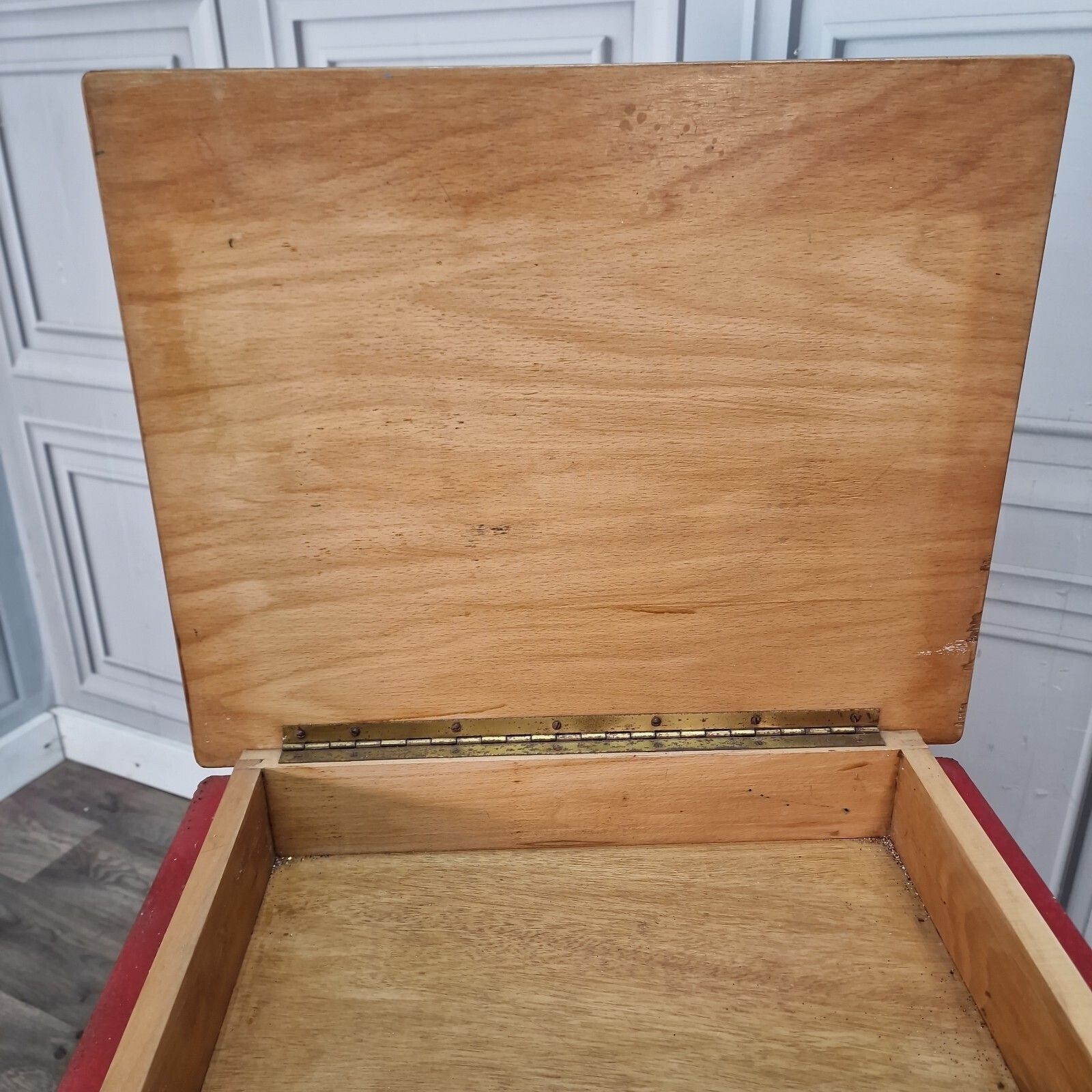 Vintage Childs School Desk   Lift Up Storage Writing Table   Wooden   Retro Mcm photo 75.0