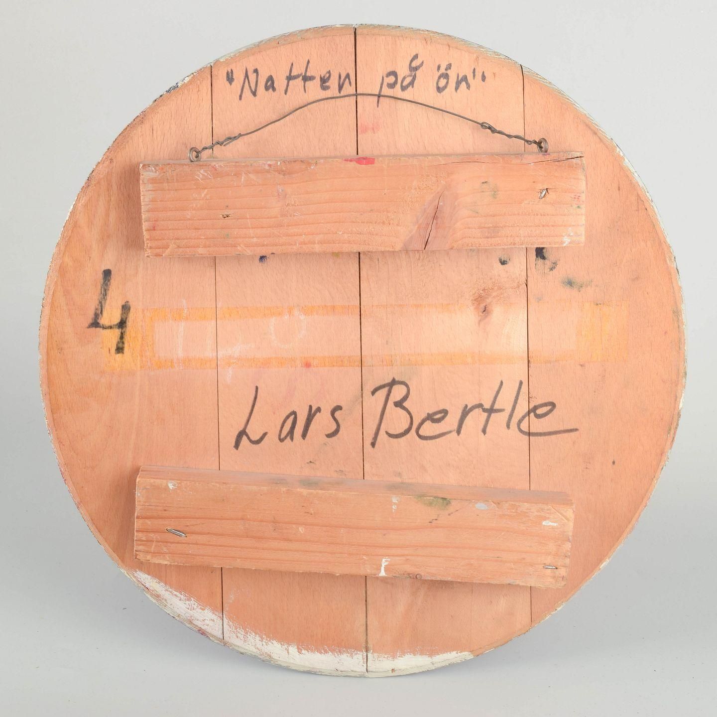 Lars Bertle. Olieverf op doek op houten paneel. Expressief abstract werk photo Kunst