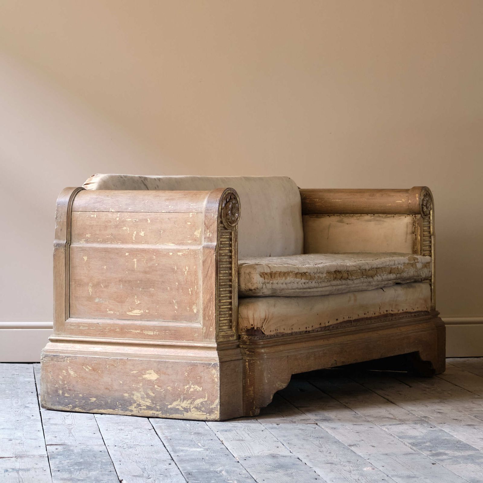 Early 20th Century Oak Sofa, 1910s photo vinterior