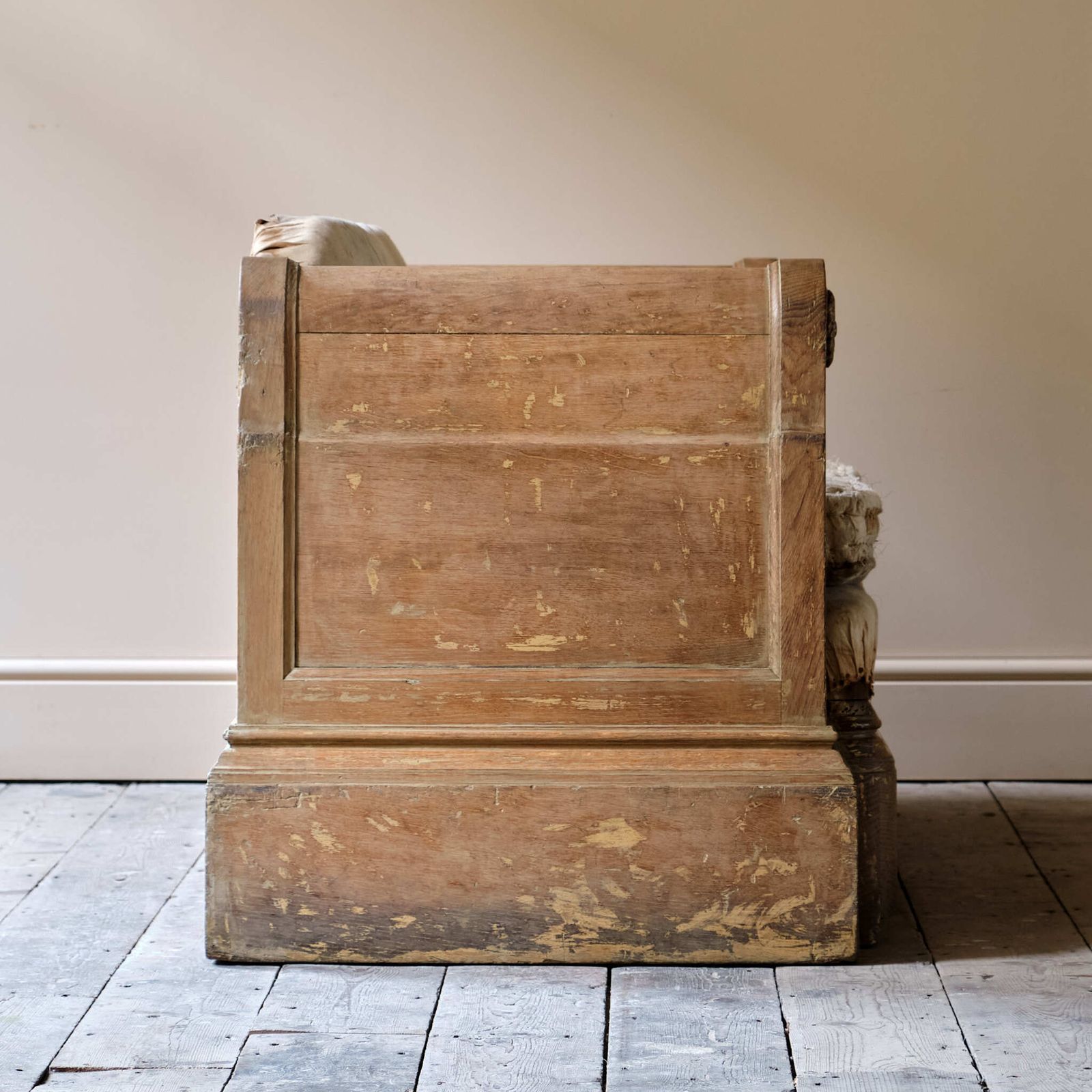 Early 20th Century Oak Sofa, 1910s photo buy