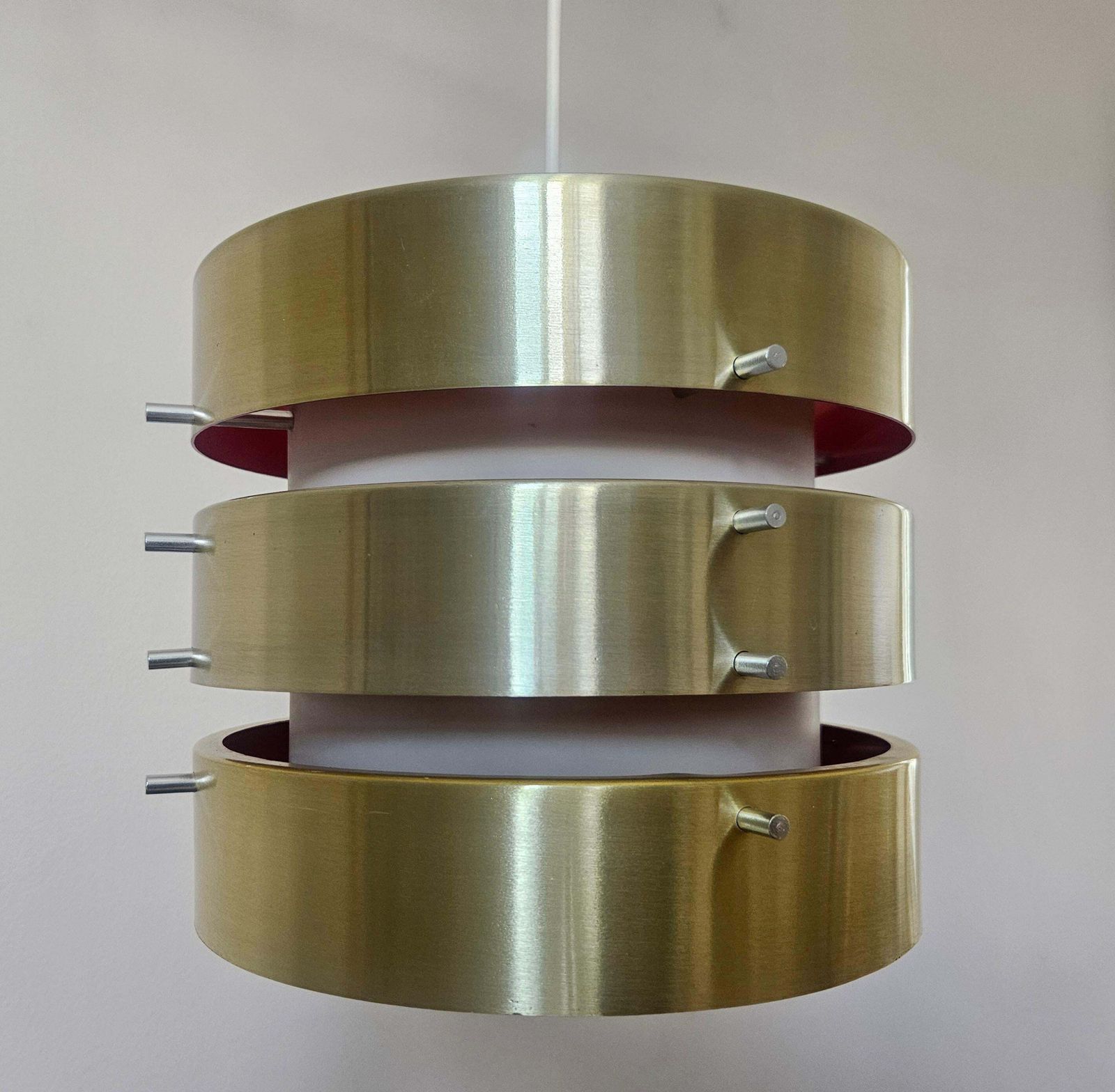 Rare suspension mid-century dans le style de Jo Hammerborg, Danemark, années 1970 photo vinterior