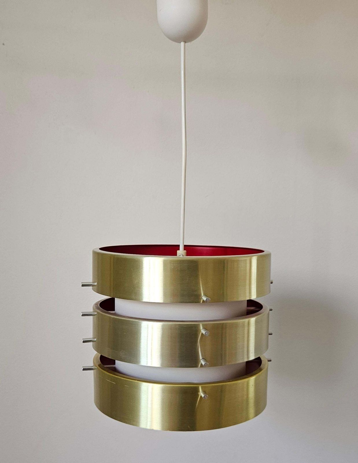 photo furniture Rare suspension mid-century dans le style de Jo Hammerborg, Danemark, années 1970
