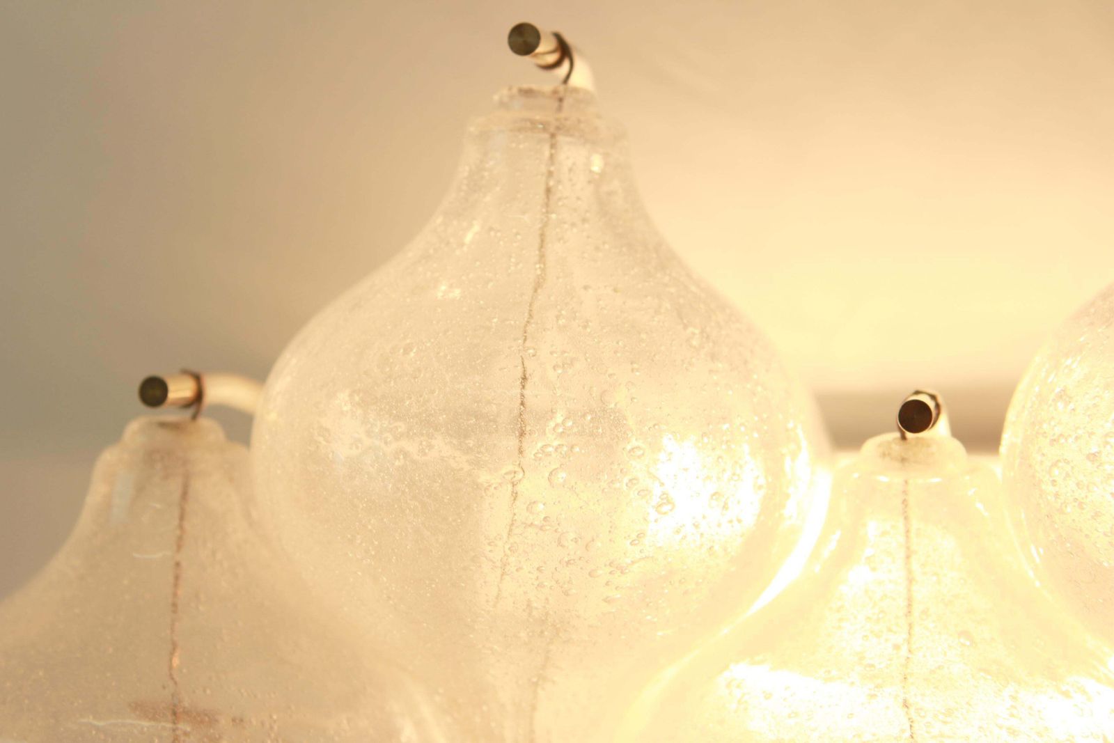 1589.0 1 Of 4 Large Kalmar 'Tulipan' Sconces Wall Lights, Austria, 1970s photo