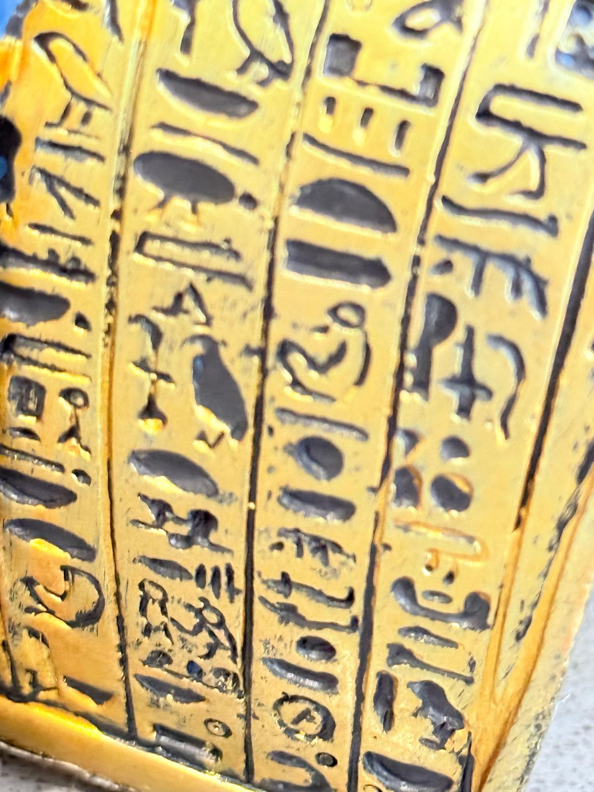 photo for sale Egyptian Pharaoh Tutankhamun Bust Sculpture, Decorative Ancient Egyptian Revival
