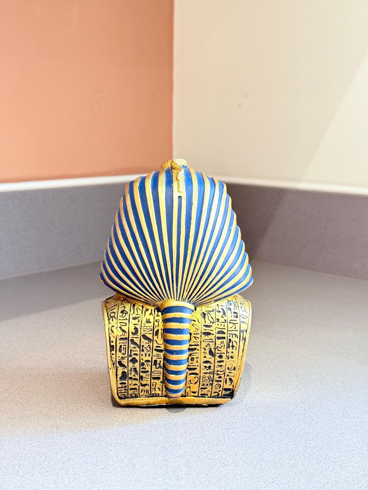 photo buy Egyptian Pharaoh Tutankhamun Bust Sculpture, Decorative Ancient Egyptian Revival