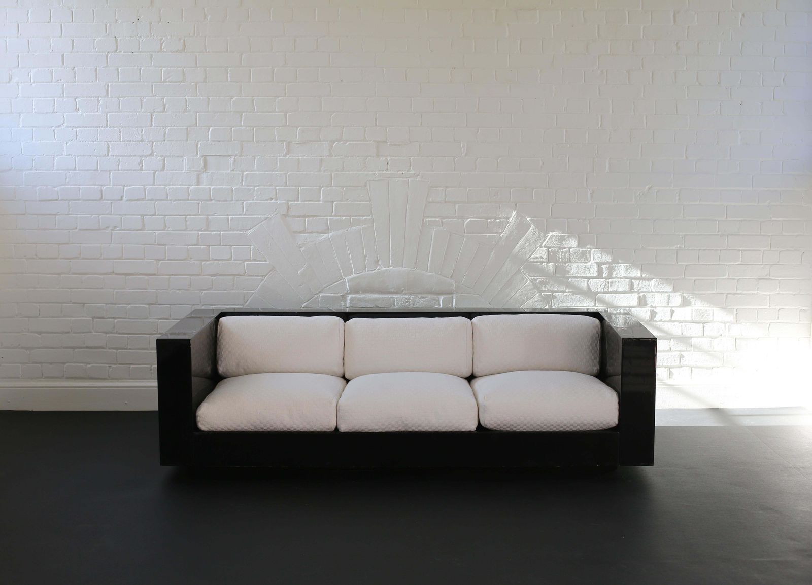 Massimo And Lella Vignelli For Poltronova 'Saratoga' Three Seater Sofa photo furniture