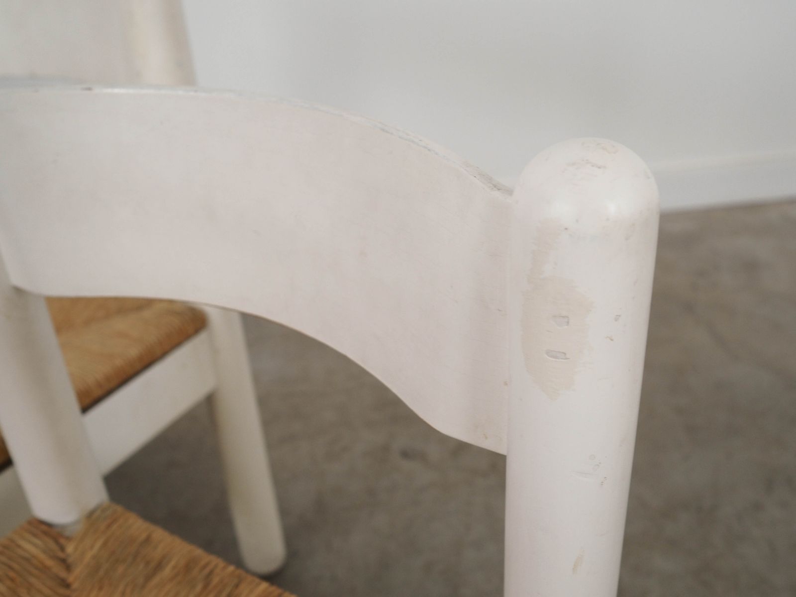photo vintage Set van vier beukenhouten stoelen, Italiaans design, jaren 1980, Made In Italy