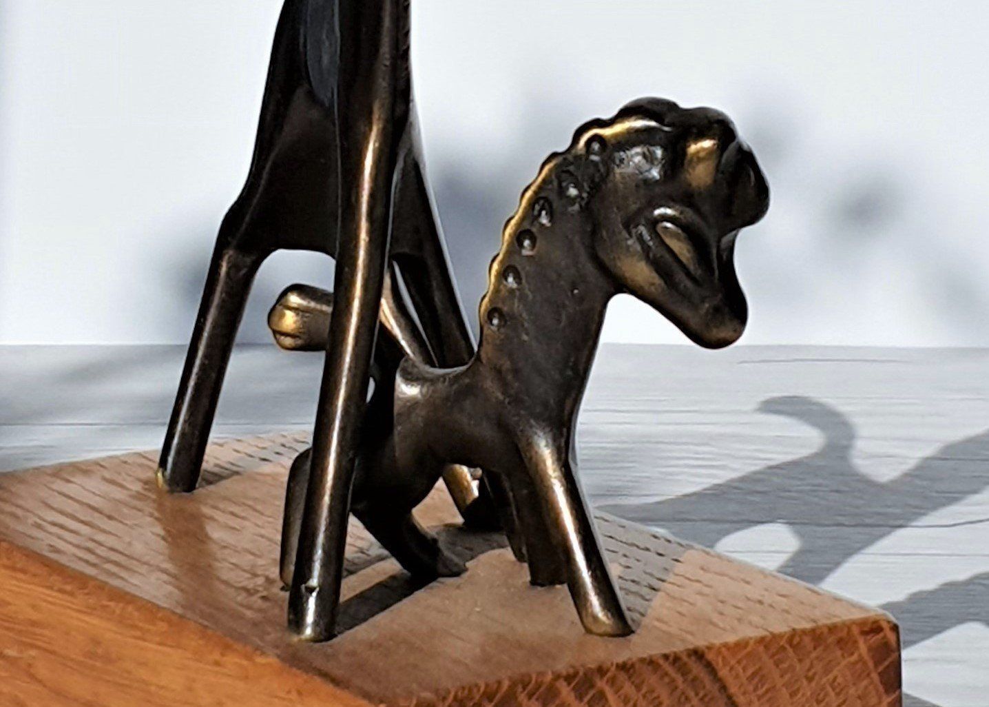 Walter Bosse For Hertha Baller Mid Century Modern Brass Horse Figurines, 1950s   60s, Austrian photo vinterior