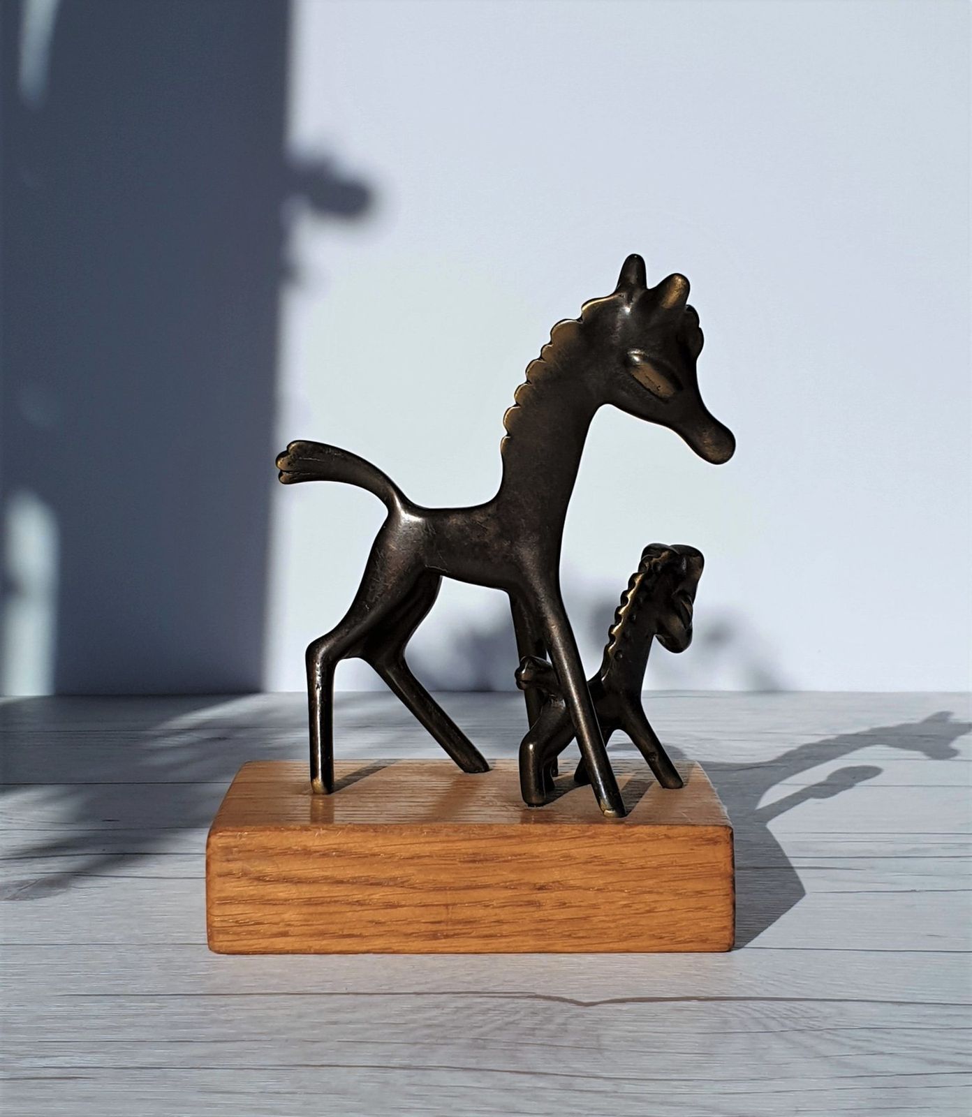 Walter Bosse For Hertha Baller Mid Century Modern Brass Horse Figurines, 1950s   60s, Austrian photo buy