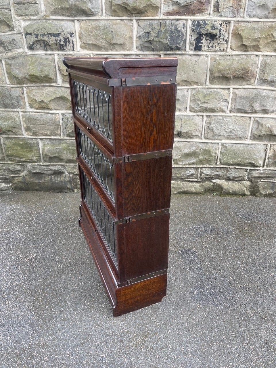 photo for sale Antique Oak Globewernicke Stacking Library Bookcase