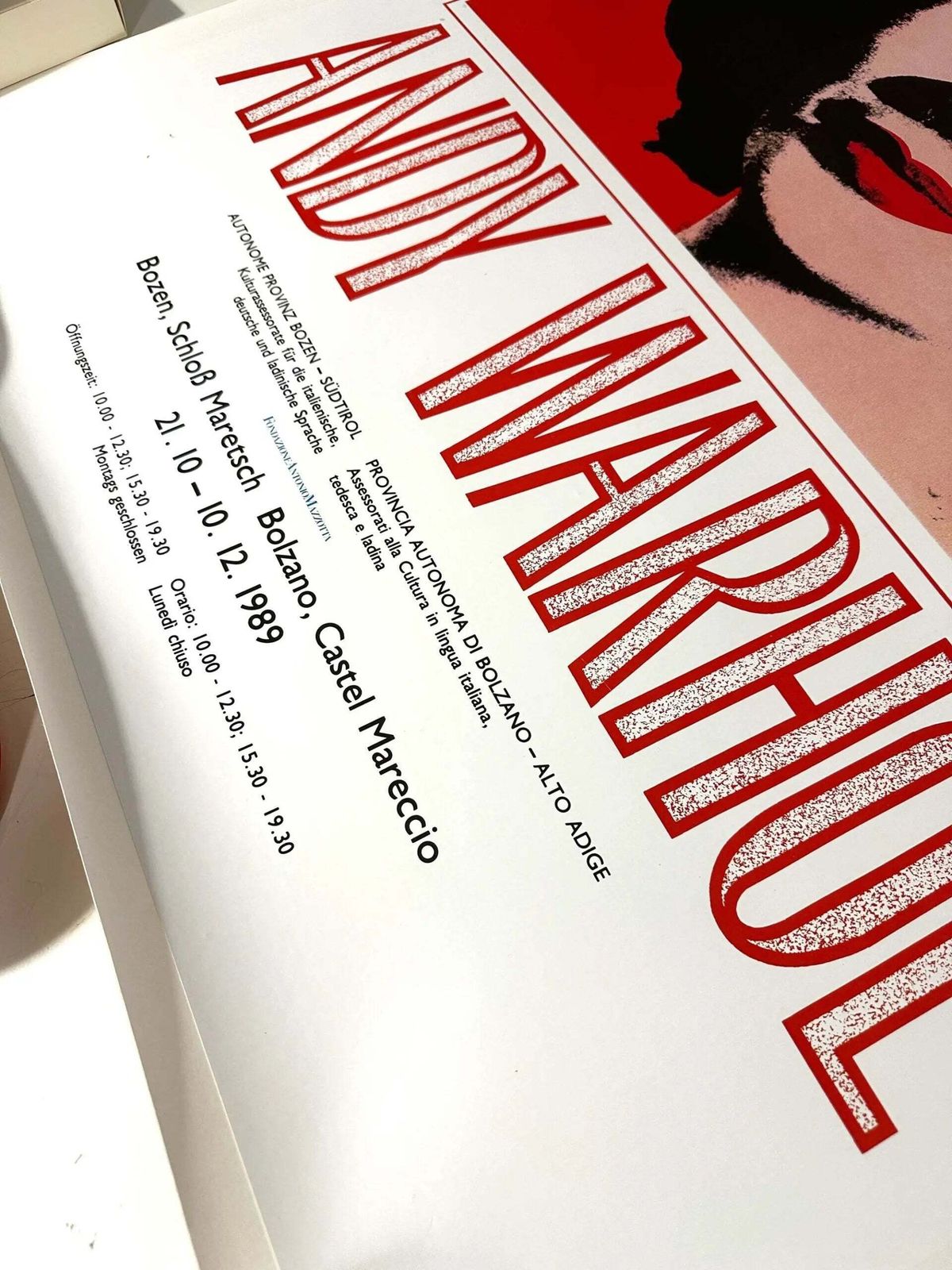 Affiche d'exposition vintage Andy Warhol Elizabeth Taylor, 1989, Pop Art photo 1026.0
