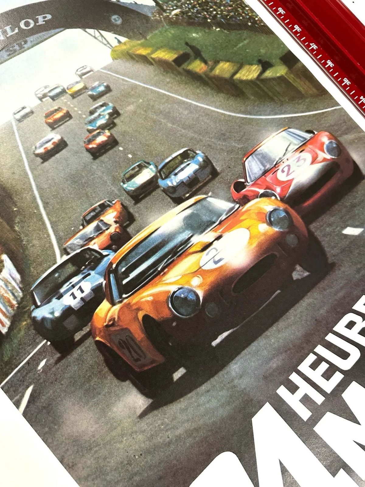 1966 Le Mans 24 Hours Vintage Race Poster André Delourmel photo for sale