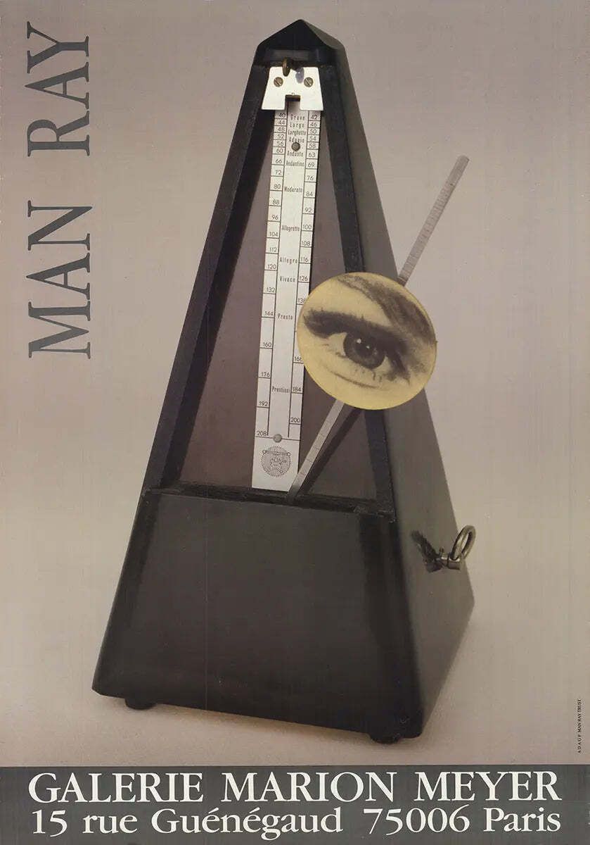 Man Ray Galerie Marion Meyer 1967 Original Surrealist Exhibition Poster