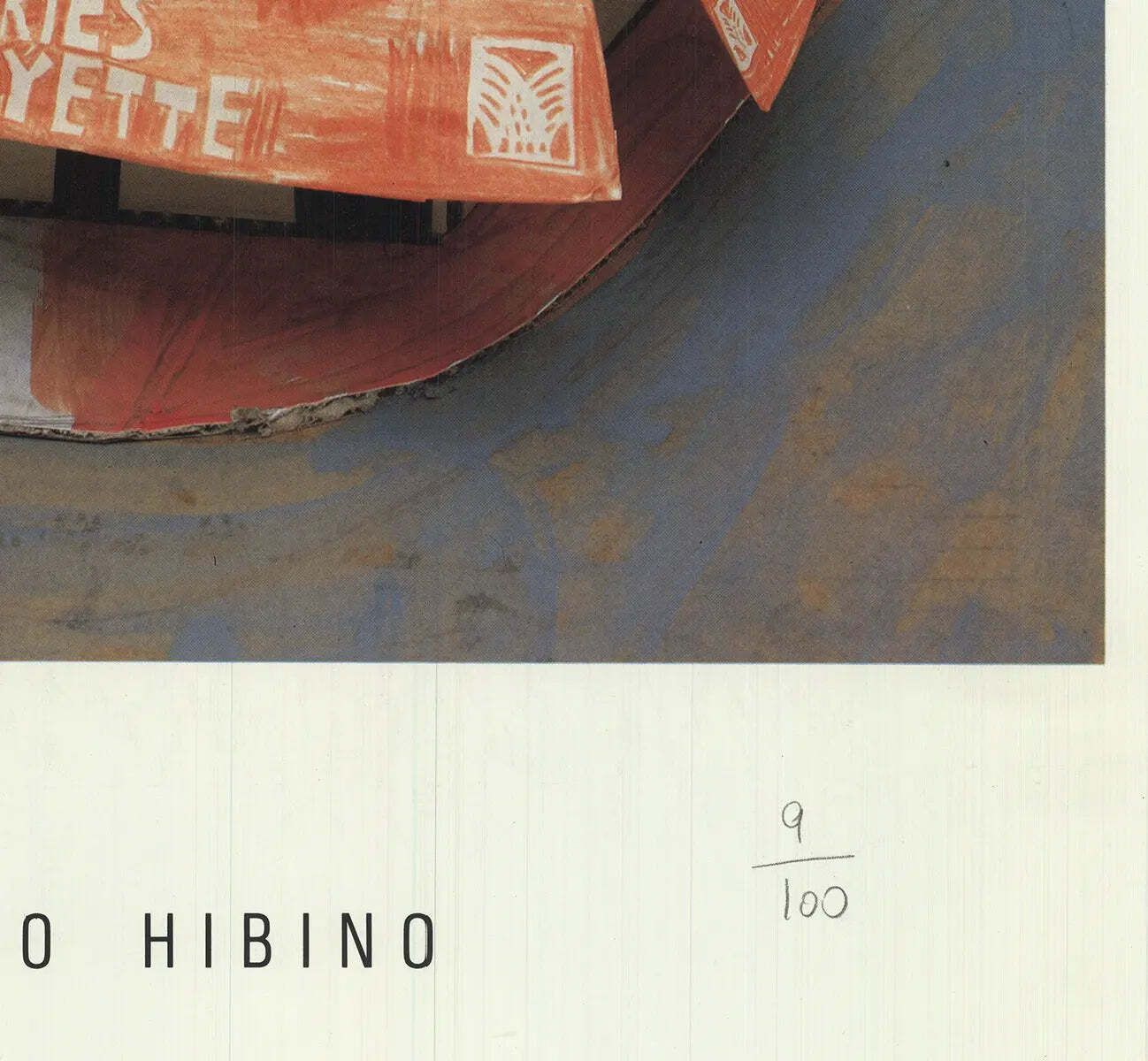 Katsuhiko Hibino Galerie Lafayette 1988 Gesigneerde Genummerde Oplage Poster photo 598.0