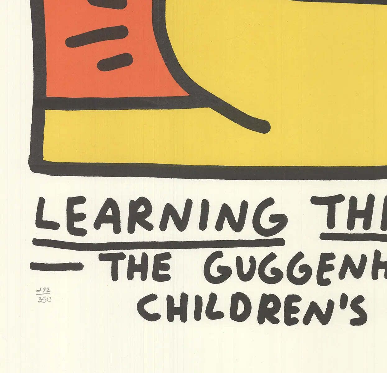 Keith Haring Learning Through Art 1990 Original Limited Edition Lithograph photo Art