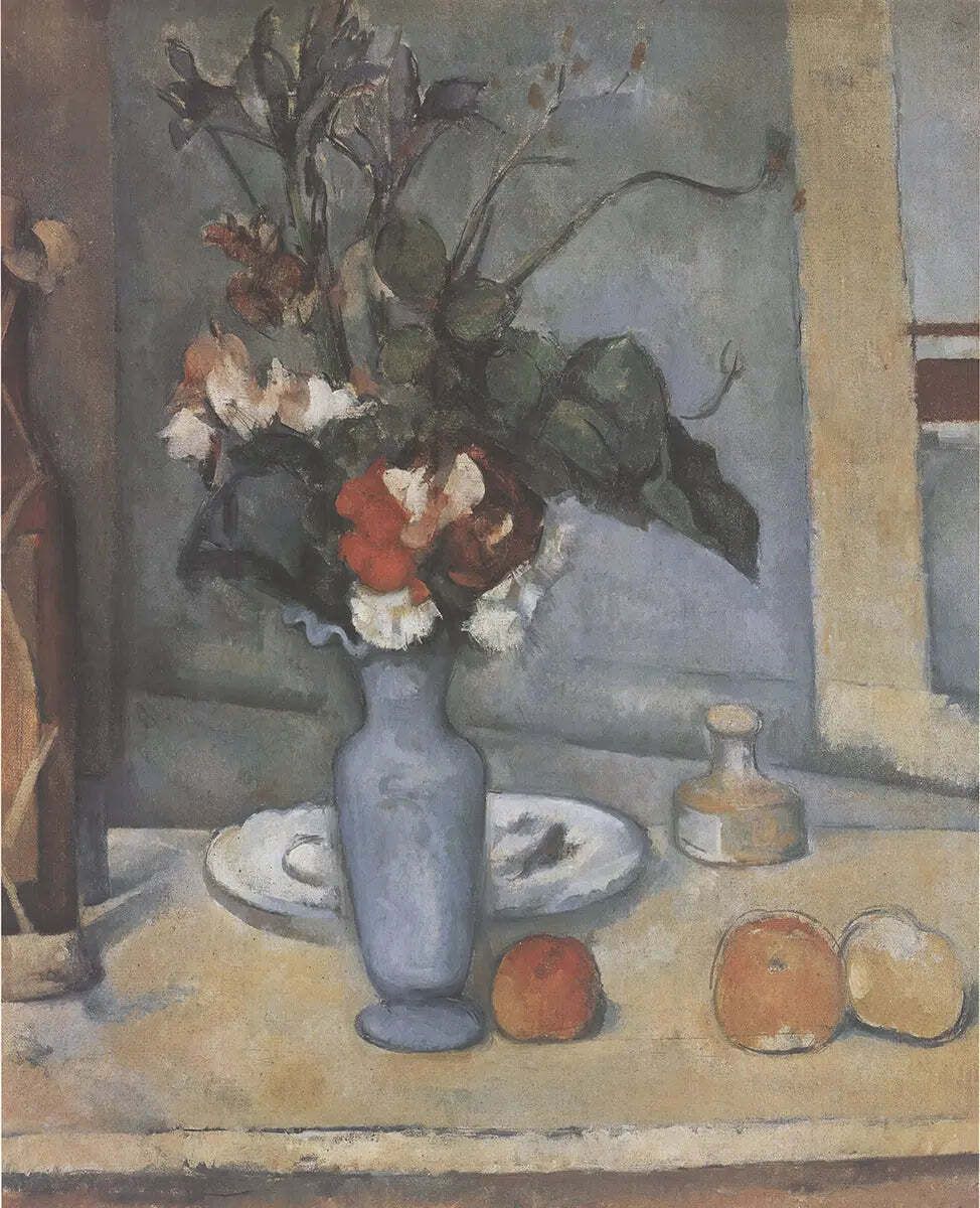 Paul Cezanne The Blue Vase Impressionistisch Offset Lithografie Kunstprint photo furniture