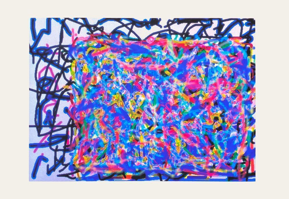 Philippe Fresco Screenprint Composition 1993