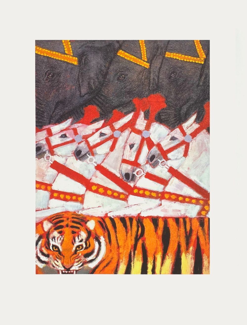 Philippe Mitschké Zeefdruk Le Cirque 1990
