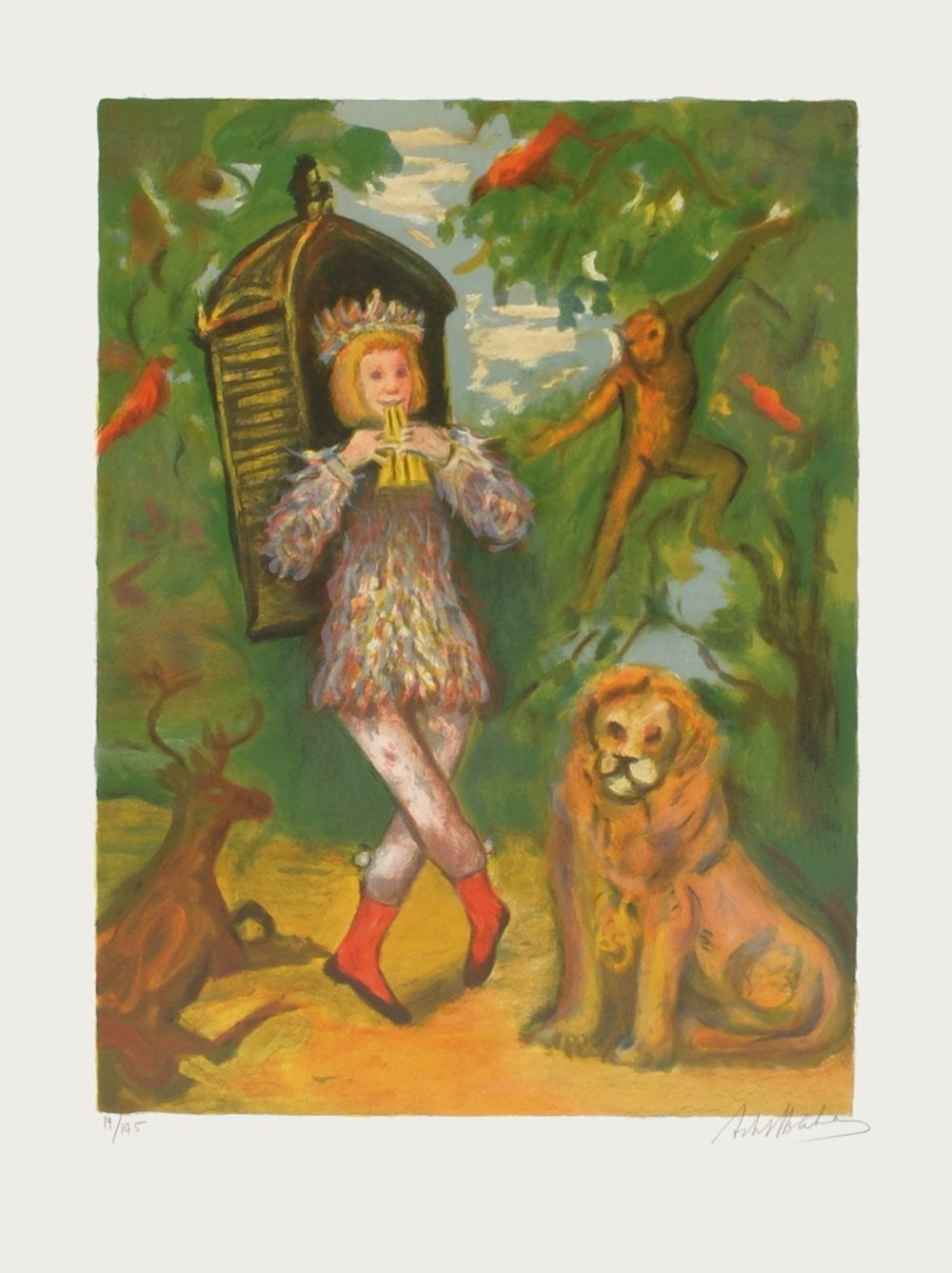 Arbit Blatas Signed Lithograph Les Plus Grands Opéras : La Flûte Enchantée 1975
