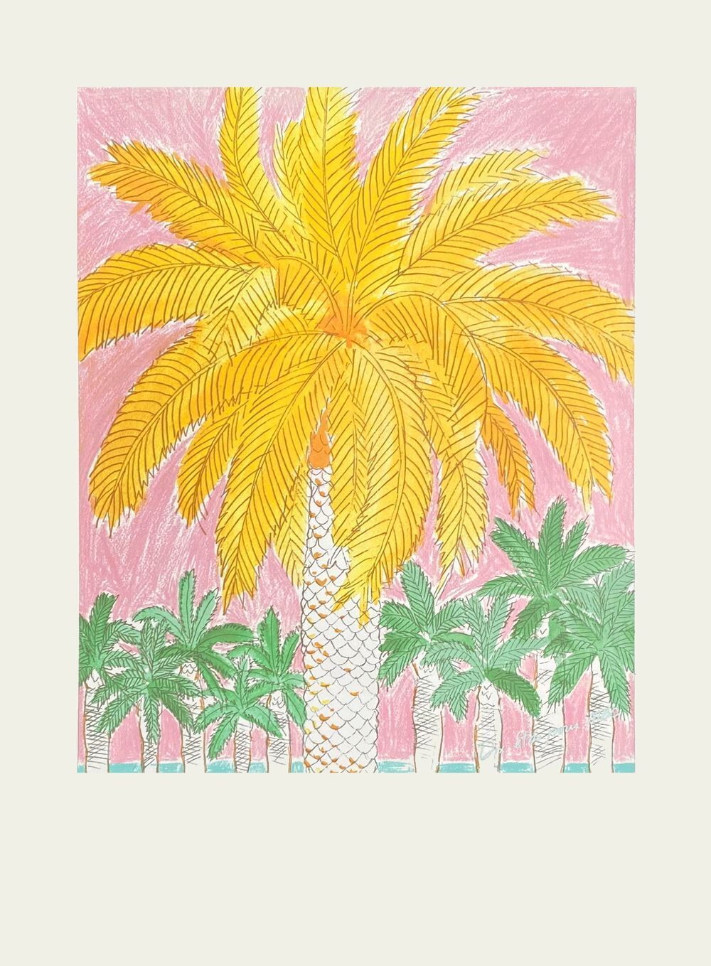 Colin Barnes Screenprint Dix été Pour Mbc 1985